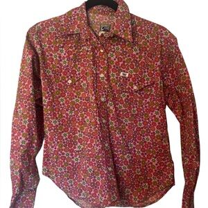 Cruel Girl Pink Floral Button Down Shirt